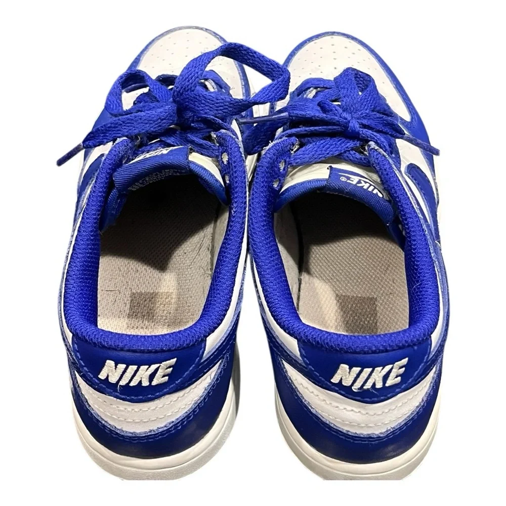 Nike Dunk Low GS White Concord Blue Youth Sneakers Size 2.5Y‎